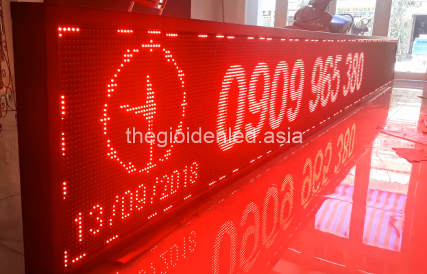 Màn hình LED Quảng Cáo P10 Outdoor màu đỏ - Công ty FADO Việt Nam