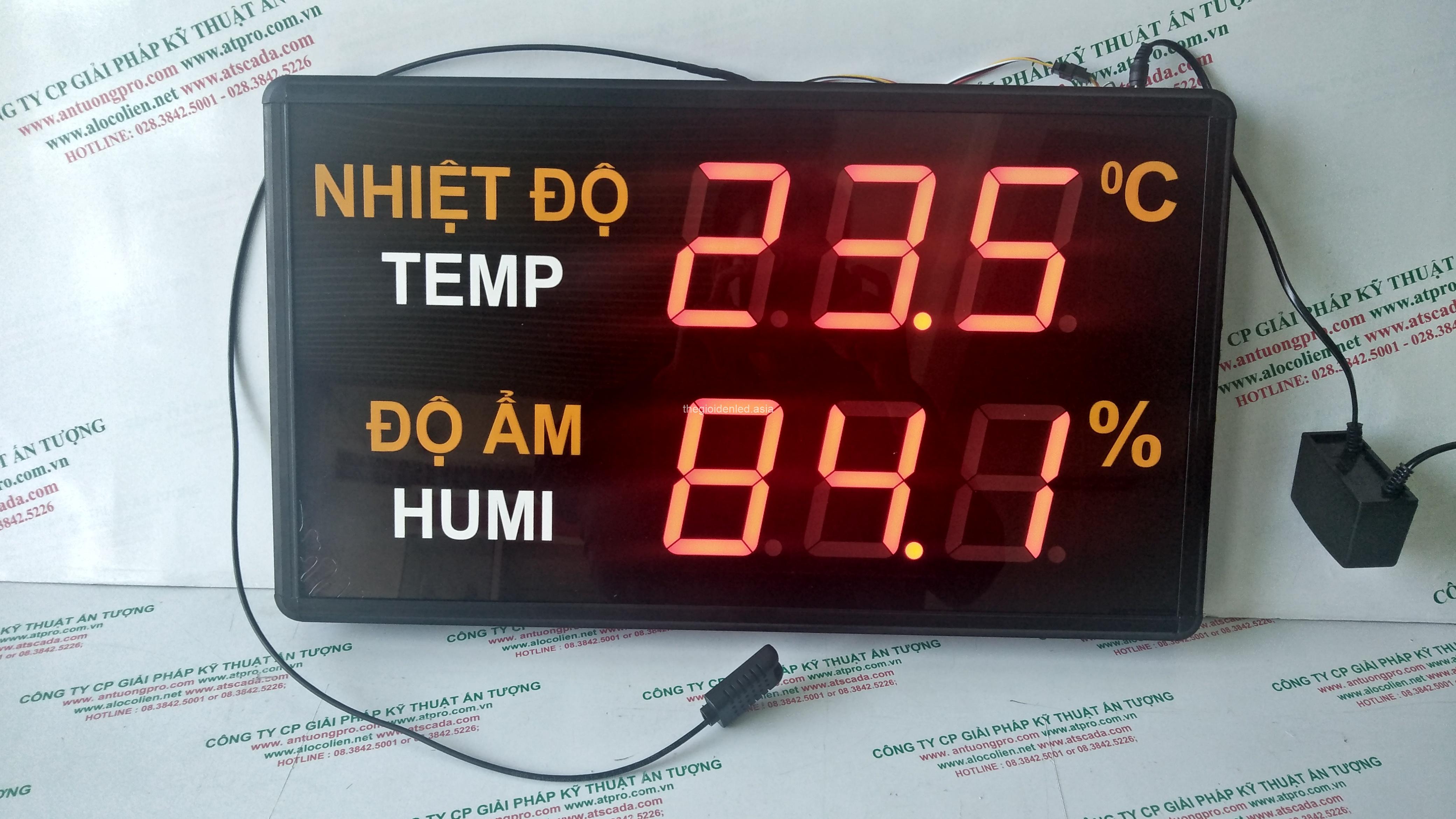 Image result for đồng hồ hiển thị nhiệt độ độ ẩm