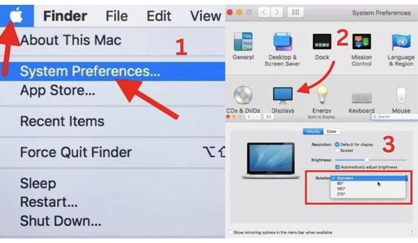 Xoay màn hình máy tính hệ điều hành macOS khá đơn giản & nhanh chóng